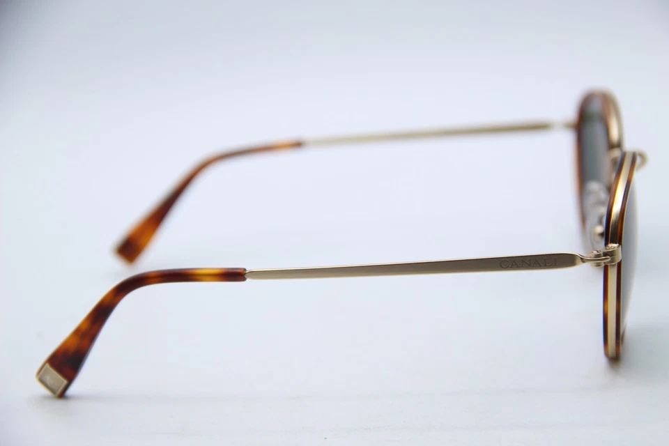 NUEVAS GAFAS DE SOL CANALI CO 210 C01 HABANA DORADAS GUNMETAL MARCOS AUTÉNTICOS 48-24 Foto 4 de 4