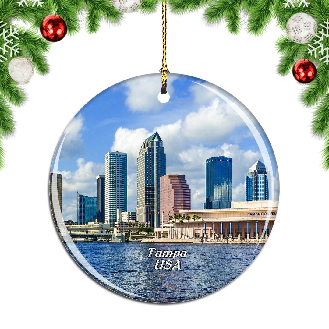 USA America Tampa Christmas ornament city travel souvenir