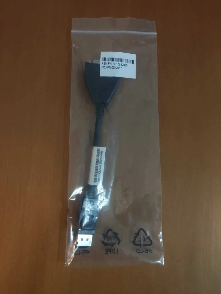 Adattatore video LENOVO alta qualità DisplayPort a DVI DVI-D ATI GTX HP DELL DP - Immagine 2 di 2