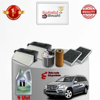 Kit Wartung 4 Filter Und ÖL Mercedes Gl 350 Cdi X164 195KW 265PS Ab 2010