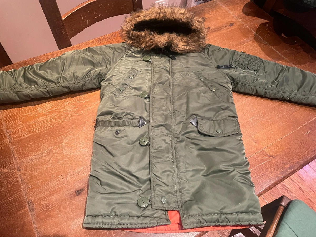 Alpha industries N-3B PARKA Youth kids Size 8 (8years old) | eBay