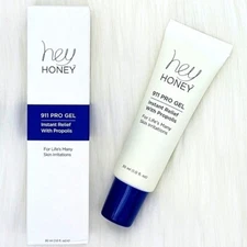 HEY HONEY 911 Pro Gel - Instant Relief with Propolis - 1 fl oz - FULL SIZE - NEW