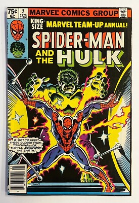 MARVEL TEAM UP KING SIZE ANNUAL #2 featuring SPIDER-MAN & HULK F/VF 1979