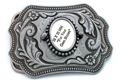Monture Broche Cabochon Or Plaqué 25x18mm - Neuf Sans Emballage - Réf. CF26