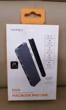 HYPER HyperDrive DUO 7-in-2 USB-C Hub for Apple MacBook Pro/Air - Silver