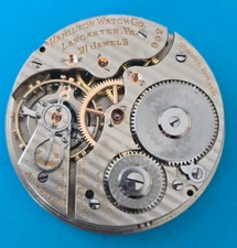 CLEAN VINTAGE 16 SIZE HAMILTON GRADE 992P MODEL 2 POCKET WATCH MOVEMENT PARTS