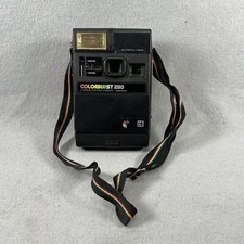 Vintage Kodak Colorburst 250 Black Instant Camera  UNTESTED  Rainbow 1970  s