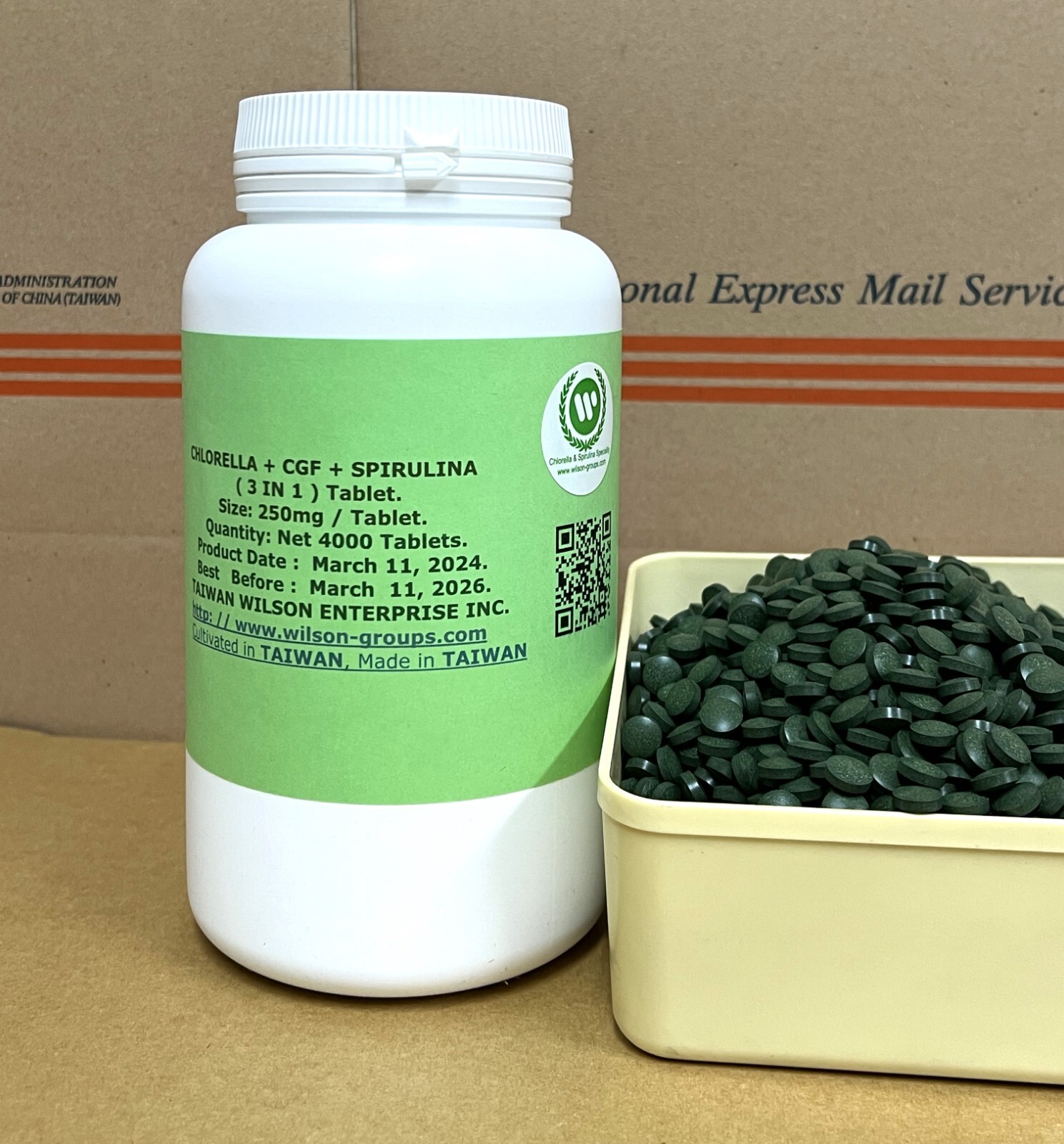 Full Nutrition (Clorella + C.G.F + Spirulina): 3 in 1 compresse: Taiwan Factory +