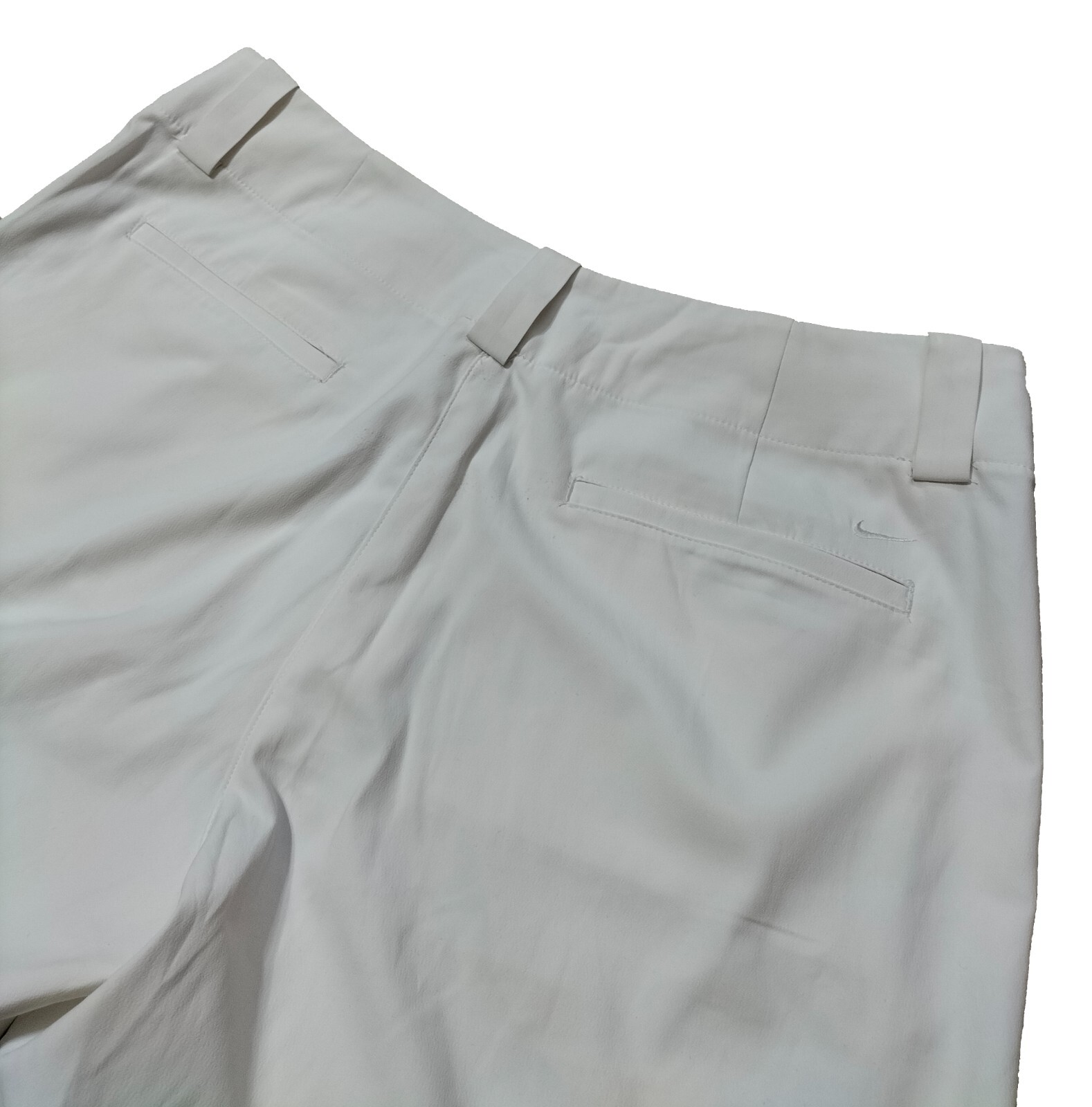 Nike Golf Shorts Men's White Activewear Shorts Size L Waist 34 In