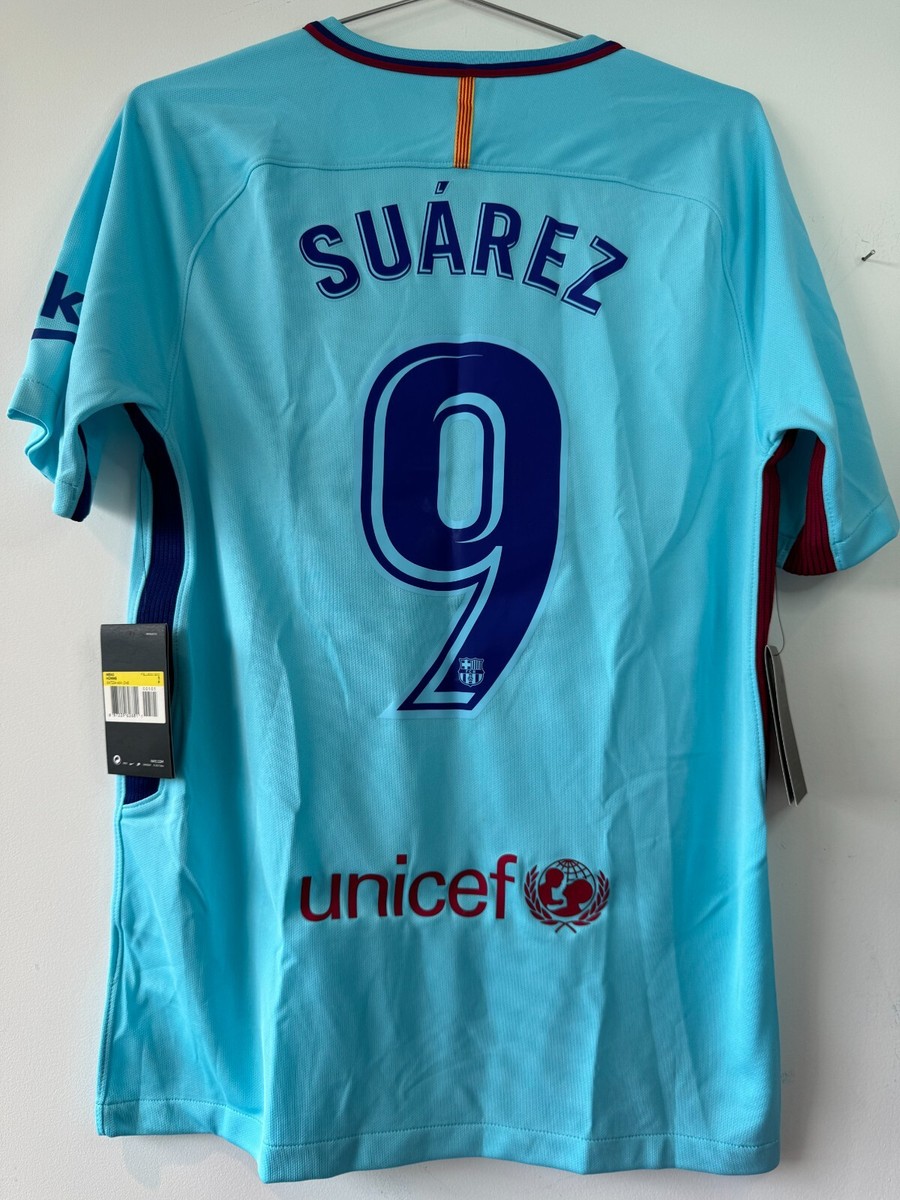 ※正規品　バルセロナ SUÁREZ 9番 シャツ Nike FC Barcelona Suarez #9 13/15 Home Junior Football Shirt