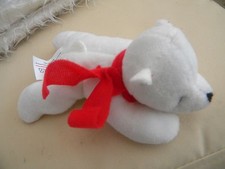 Org Stofftier Polarb&auml;r Coca Cola B&auml;r Eisb&auml;r 11 cm Gro&szlig; Top