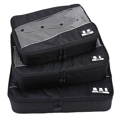 Premium Kofferorganizer 3-teiliges Packtaschen Set Kleidertaschen Packsystem