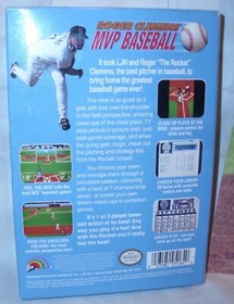 LJN NINTENDO NES ROGER CLEMENS MVP BASEBALL GAME 1991 BOX ONLY WITH POSTER