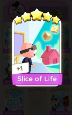 PRESTIGE Monopoly Go 5 Star Stickers   SLICE OF LIFE Set 23! Fast!