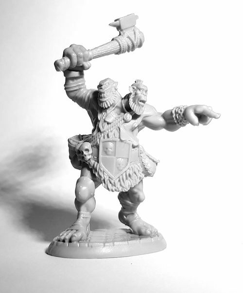 1 X SQUELETTE GUARDIAN LANCE - BONES REAPER figurine miniature jdr rpg