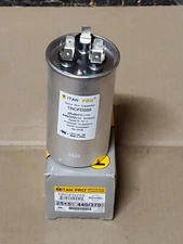 25+5 MFD TITAN PRO TRCFD255 HVAC Round Motor Run Capacitor 440/370 VAC 60/50HZ