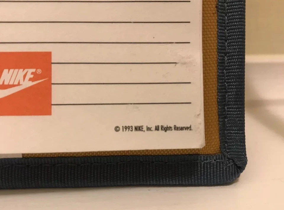 Mini carpeta planificador vintage Nike X Mead libro de fechas cosido Foto 3 de 3