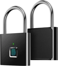 Fingerprint Padlock,AICase Ultra Light One Touch Open Fingerprint Lock with USB 