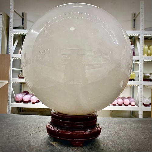 54.96LB Natural White Crystal Clear Quartz Crystal Sphere Ball Healing - 第 6/13 張圖片