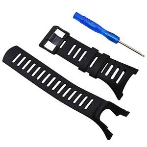 For SUUNTO T1 T1C T3 T3C T3D T4C T4D Rubber Watch Band Black Wrist Strap | eBay