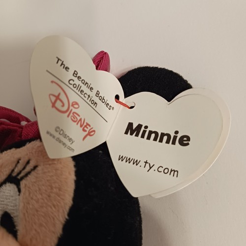 TY Beanie Babies Sparkle Disney Minnie Mouse Cheerleader And Ariel - Picture 10 of 10