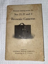 Picture Taking Brownie Camera No. 2-A, 2-C,  3 Manual 1921 Eastman Kodak