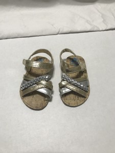 silver baby sandals