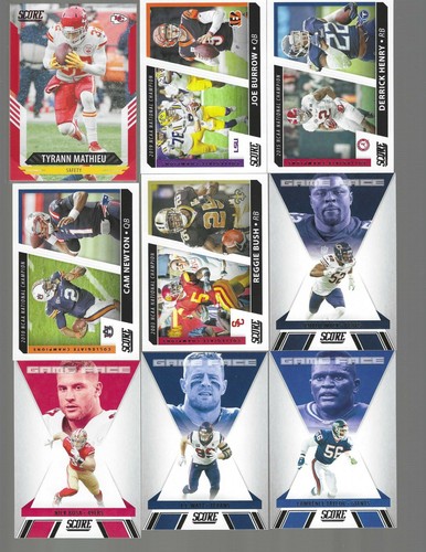 2021 Score Football - Parallels - RC - Inserts - Purple - Picture 48 of 100