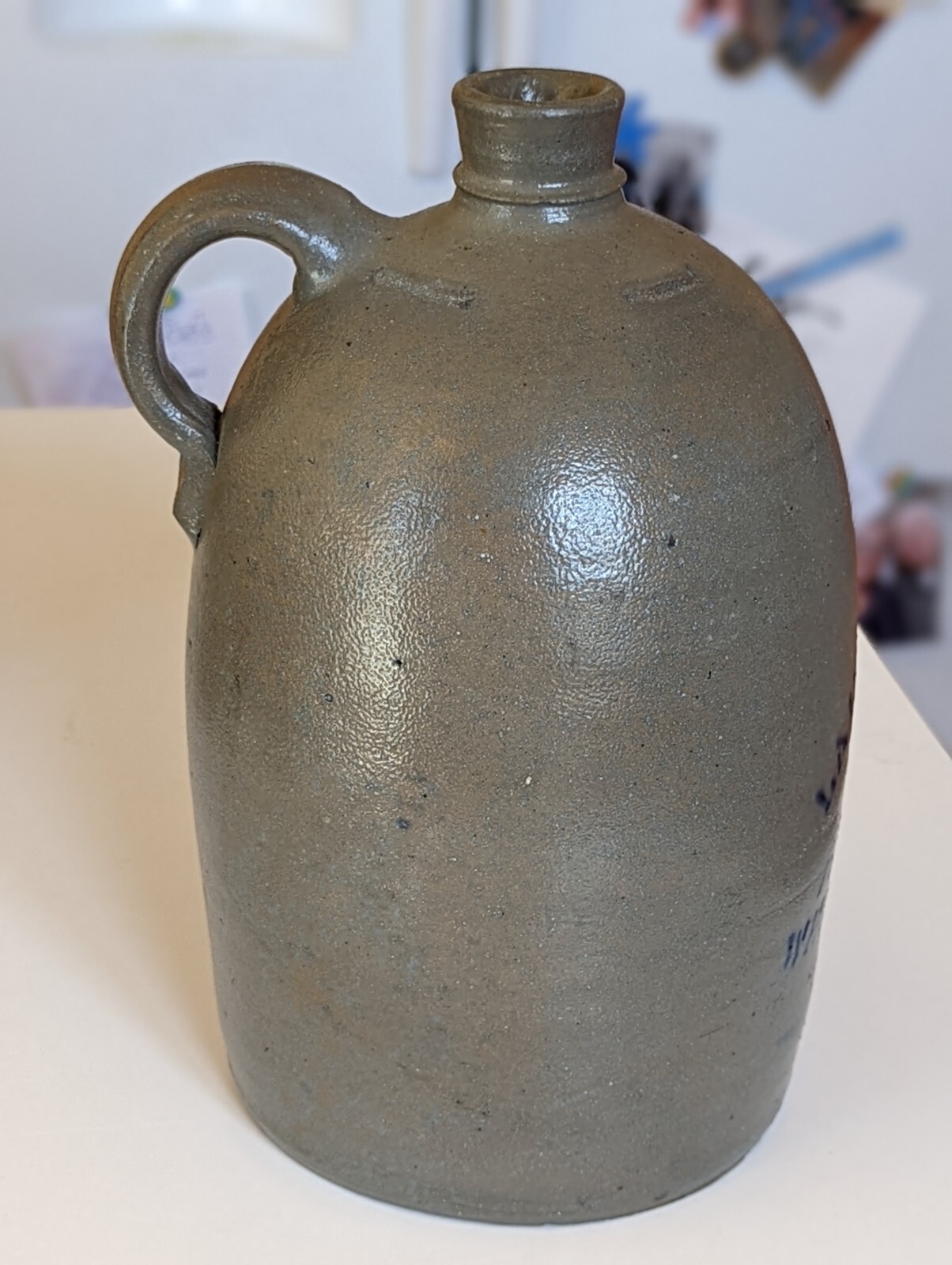 ***MINT*** Laughlin Bros Merchant Crock Wheeling WV 1 Gallon Stoneware