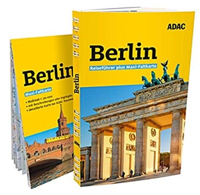 ADAC Plus Reiseführer BERLIN Maxi Faltkarte zum Herausnehmen Spiralbindung Neu