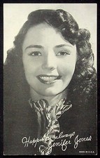 Vintage Jenifer Jones Exhibit Card Postcard - Made in USA, Happiness Always