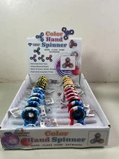 Color Hand Spinner 24 Pack Camo Cheetah USA Fidget Spinner Bulk Wholesale Lot