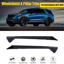 Windshield Outer Trim Pillar Molding 2pcs LH+RH Suit For Ford Explorer 2011-2019