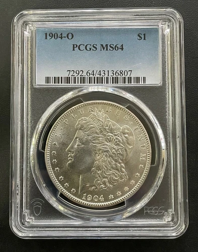 1904 O Morgan Silver Dollar $1 PCGS MS-64, Nice High Grade Coin