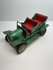 Vintage AUTO SERIES  1 CAR Model Tin Car Toy Green Made Japan Friction Car