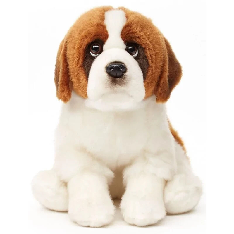Peluche Saint Bernard assis 35 cm Unitoys le cadeau d'anniversaire parfait pour petit garçon