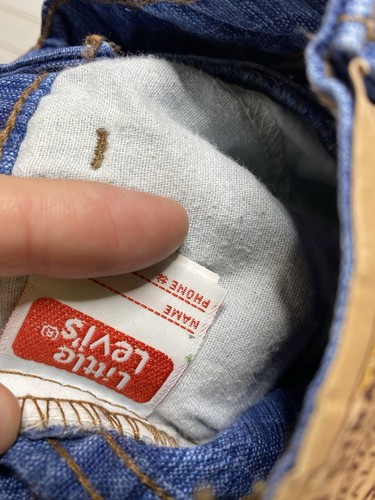 Vintage 90s Orange Tag Levi's Plaid Pinstripe Student Fit Shorts | Kids 4| RARE - Picture 5 of 5