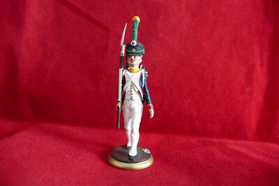 Soldat De Plomb 54mm Voltigeur 9e Ligne 1er Empire, Signé Claude Alexandre