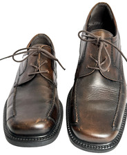 BASS Bodie Lace Up Leather Oxford Comfort Dress Shoes - Men's Size 10M Brown