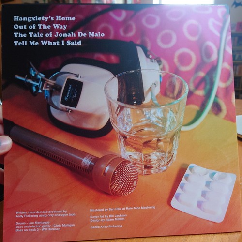 Andy Pickering "Hangxiety's Home" Hand Cut Vinyl - 45rpm - 10 inch EP - Picture 2 of 4