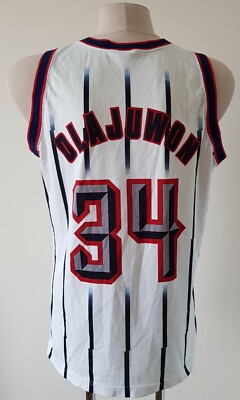 Houston Rockets 1995-2001 Home NBA Basketball Champion Jersey #34