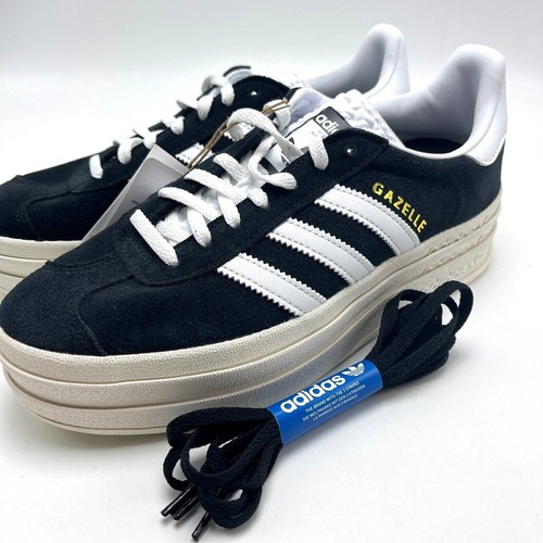 Adidas Gazelle Bold W Core Black White (Women's) HQ6912 Women size 6-9