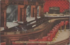c1940s NV Las Vegas Saloon Bar Int. Golden Nugget Casino Linen PC UNP B2658