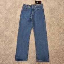 Levi's 501 Original Cropped High Rise Straight Blue Jeans Women's 27x26 NEW