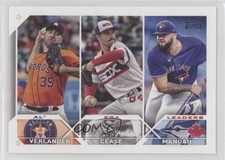2023 Topps Series 1 League Leaders Alek Manoah Justin Verlander Dylan Cease w7v