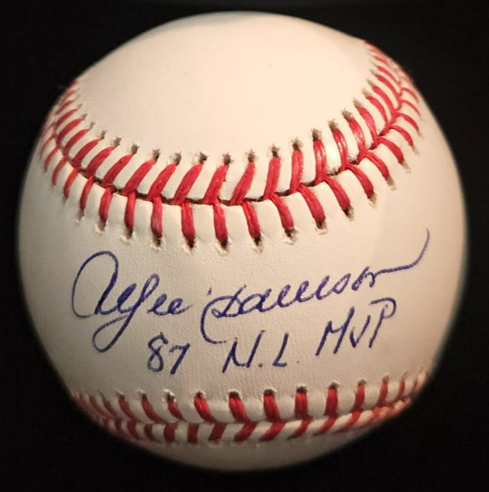 Andre Dawson Signed Baseball 87 NL MVP Inscribed Auto Fanatics HOF Expos Cubs