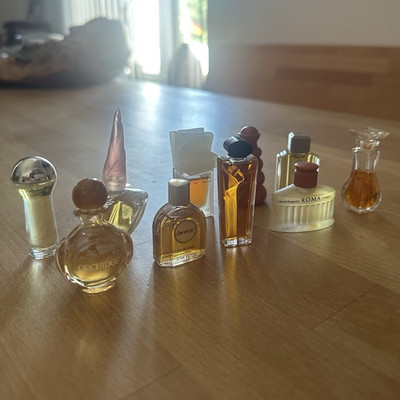 Parfum-Miniaturen Sammlung ab 1960: Gucci Nobile, Roma Uomo, Giorgio BH