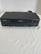 Emerson EWV401B 4 Head VCR Black No Remote Tested Works