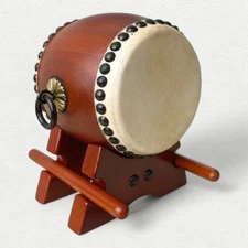 Suwa kougei Wadaiko Taiko Japanese Drum 0.7 Scale Winding Ear Pedestal Base Set