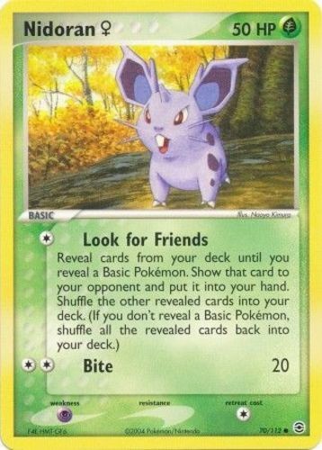 Nidoran - 70/112 - Common NM, English Pokemon EX FireRed & LeafGreen